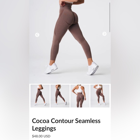 Cocoa Contour Seamless NVGTN Leggings - Picture 1 of 7